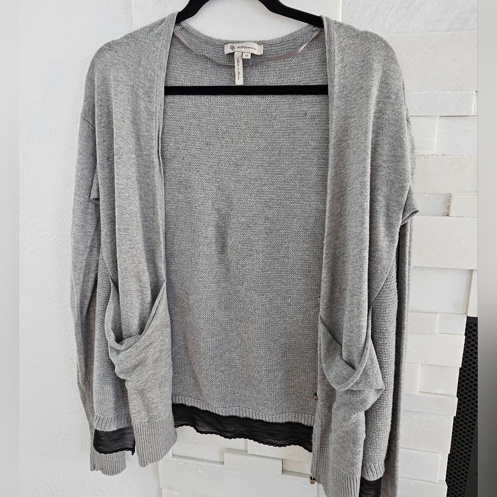 BCBGeneration Light Gray Cardigan
